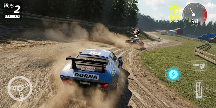Schermata di gioco di Rally One: Race to glory