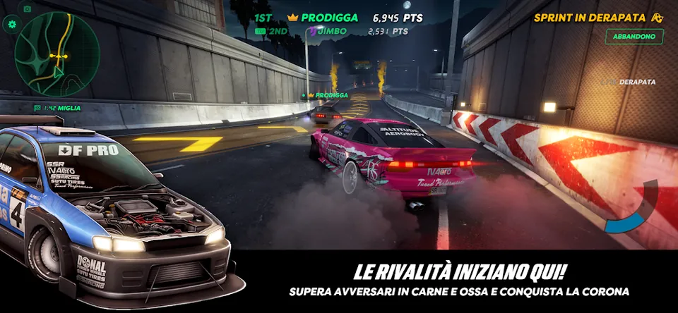 Schermata di gioco di Static Shift Racing
